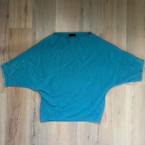 Cynthia Rowley Turquoise Merino Wool 70s Style Bohemian Coastal Women’s Sweater